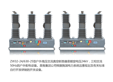 ZW32-24/630-25型戶(hù)外高壓交流真空斷路器 